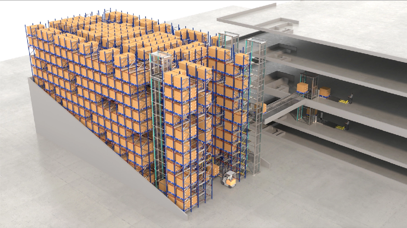 The Project Covers an Area of About 700 Square Meters—Four-Way Intensive Storage+Automation